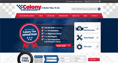 Desktop Screenshot of colonytire.com